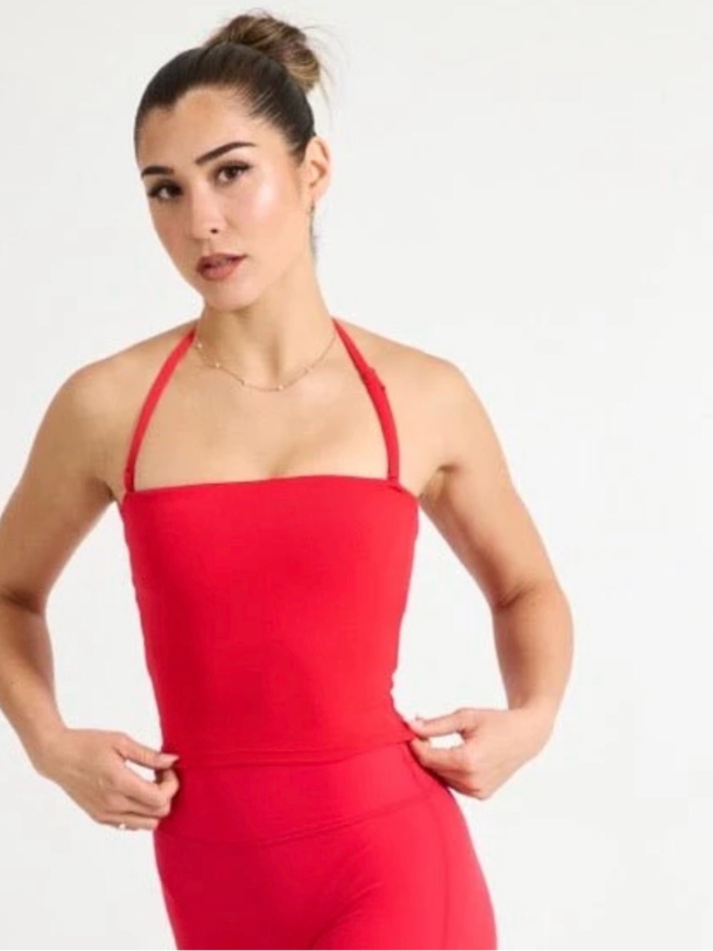 NWOT Butter Bandeau Crop - Salsa Red